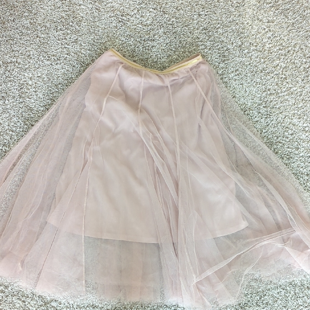 Chicwish Pink Midi A-line Tiered Skirt for Cocktail